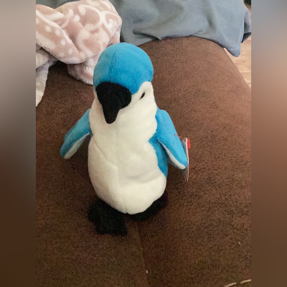Rocket the Blue Jay Beanie Baby